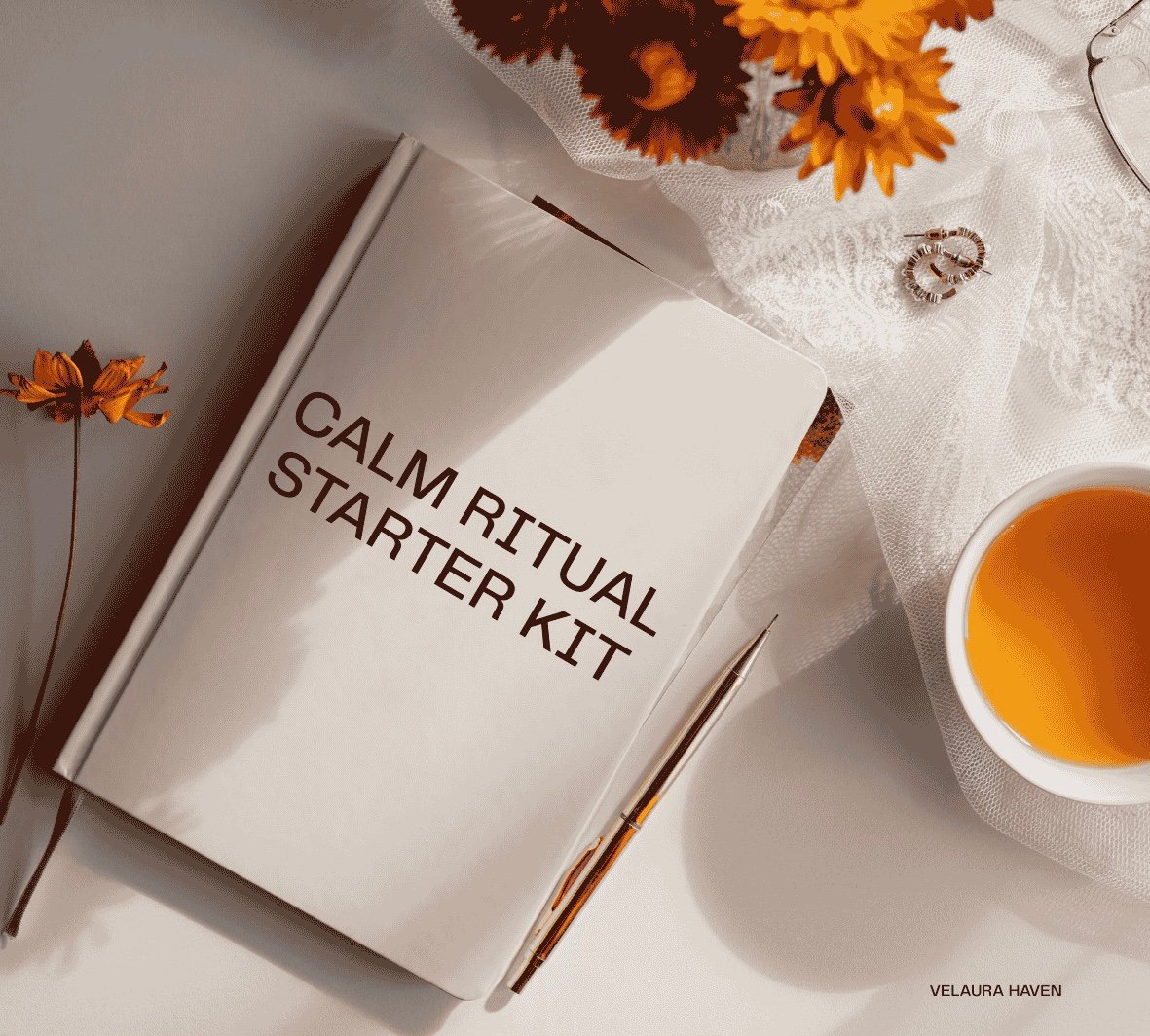 Calm Ritual Starter Kit™ – Nervous System Reset & Sleep Guide | VELAURA Haven